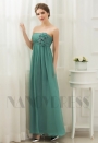 robe de soirée longue vert bustier long H071