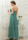 robe de soirée longue vert bustier long H071