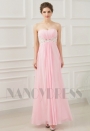 robe de soirée pas cher rose bustier long H069