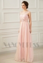 robe de soirée pas cher rose long H076