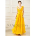 robe longue de soirée jaune long