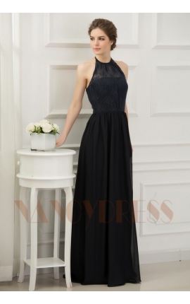 robe pas cher noire long