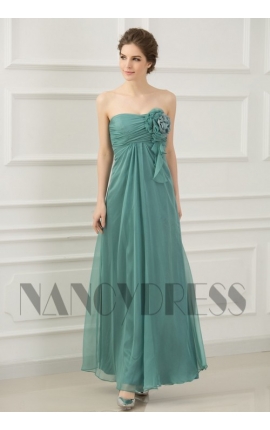 robe soirée vert long