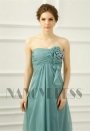 robe soirée vert long H050