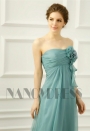 robe soirée vert long H050