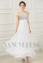 robes de soirée blanc long H082