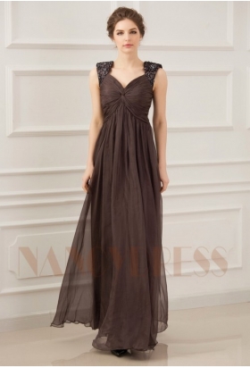 robes de soirée gris long H059