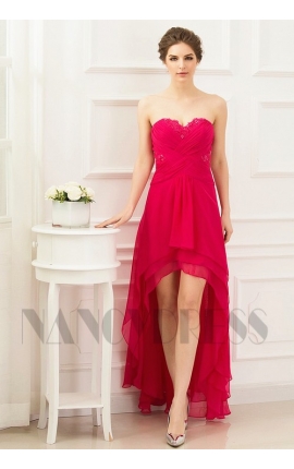 robes soirée fuchsia long