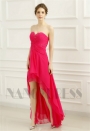 robes soirée fuchsia long H060