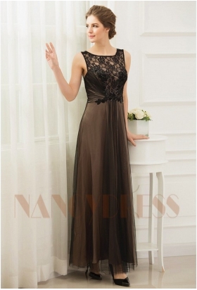 robes soirée noire long H067