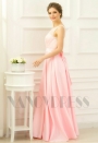 robes soirée rose long H075