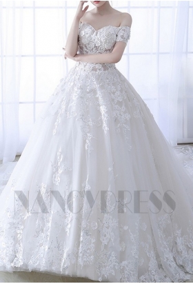 robe de mariée pas cher HS016 blanc