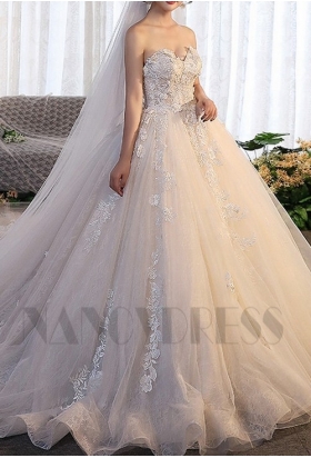 robe mariage HS021 blanc