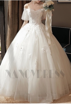 robe de marié HS019 blanc