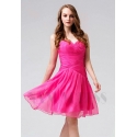 robe bustier fuchsia courte