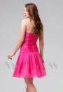 robe bustier fuchsia courte D101