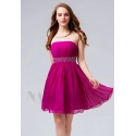 robe bustier fuchsia courte