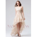 robe bustier champagne courte