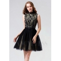 Robe courte cocktail noire