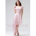 robe cocktail rose courte