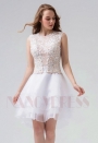 robe de cocktail blanc courte D075