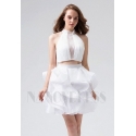 robe sexy blanc courte