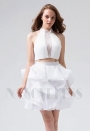 robe sexy blanc courte D0104