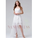 robes de cocktail blanc courte bustier