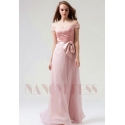 robe soirée rose long