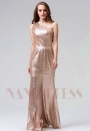 robe soirée Champagne long H102