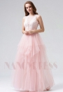 robe soirée rose long H108