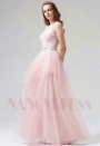 robe soirée rose long H108