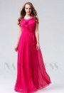 robes de soirée fuchsia long H104