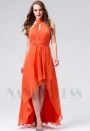 robes soirée orange long H117