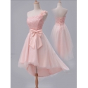 robe cocktail rose bisque courte