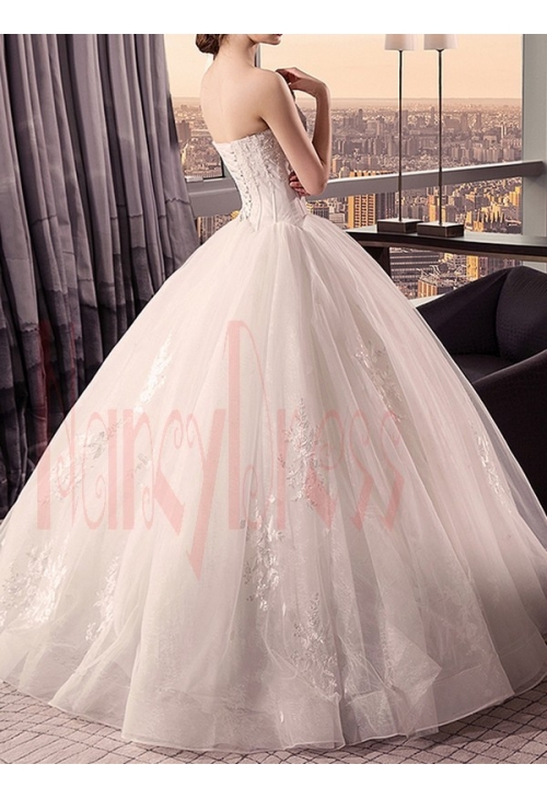 robe de marié HS027 blanc