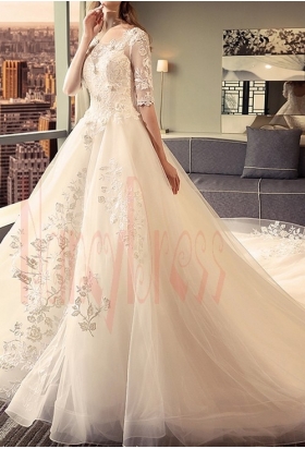 robes de mariée HS024 Achampagne pâle