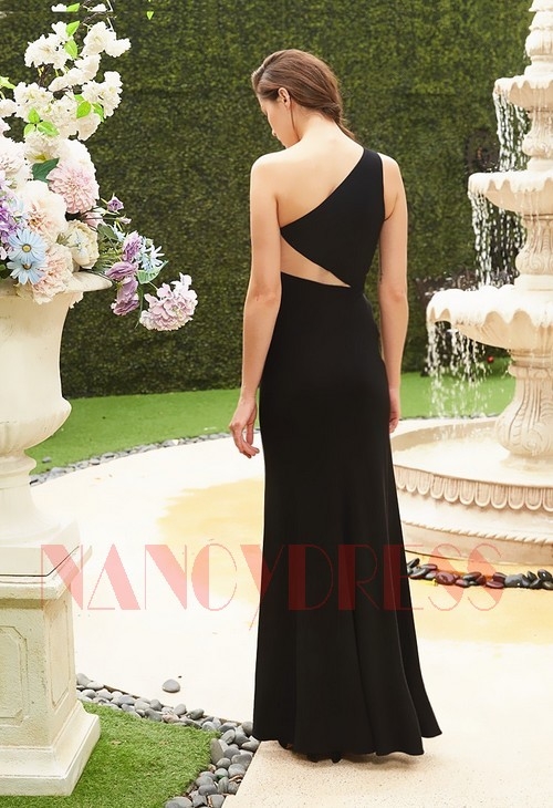 robe de soirée noir long moulante H130