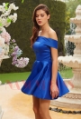 robe de cocktail mariage bleu D111