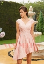 robe de cocktail rose D112