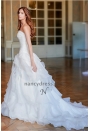 robe de mariée décolleté cœur à volants