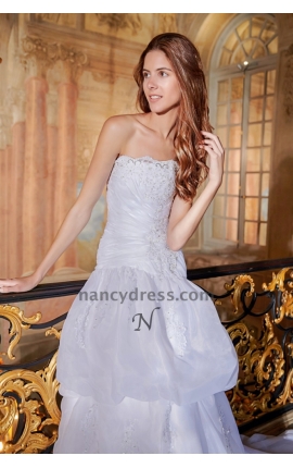 robe pour mariage blanc bustier