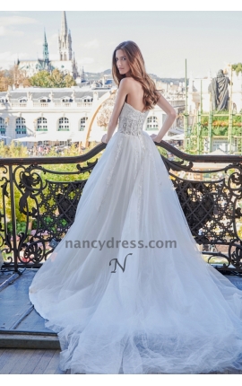 Robe de Mariage Pas Cher Bustier Transparent