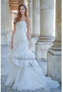 Robe de mariage pas cher bustier brodé