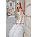 robe de mariée bustier jupe à volants