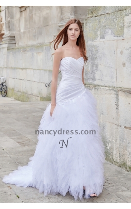 Robe de mariée bustier coeur hotsell