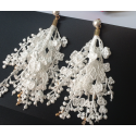 Boucles d'oreilles fantaisie blanche